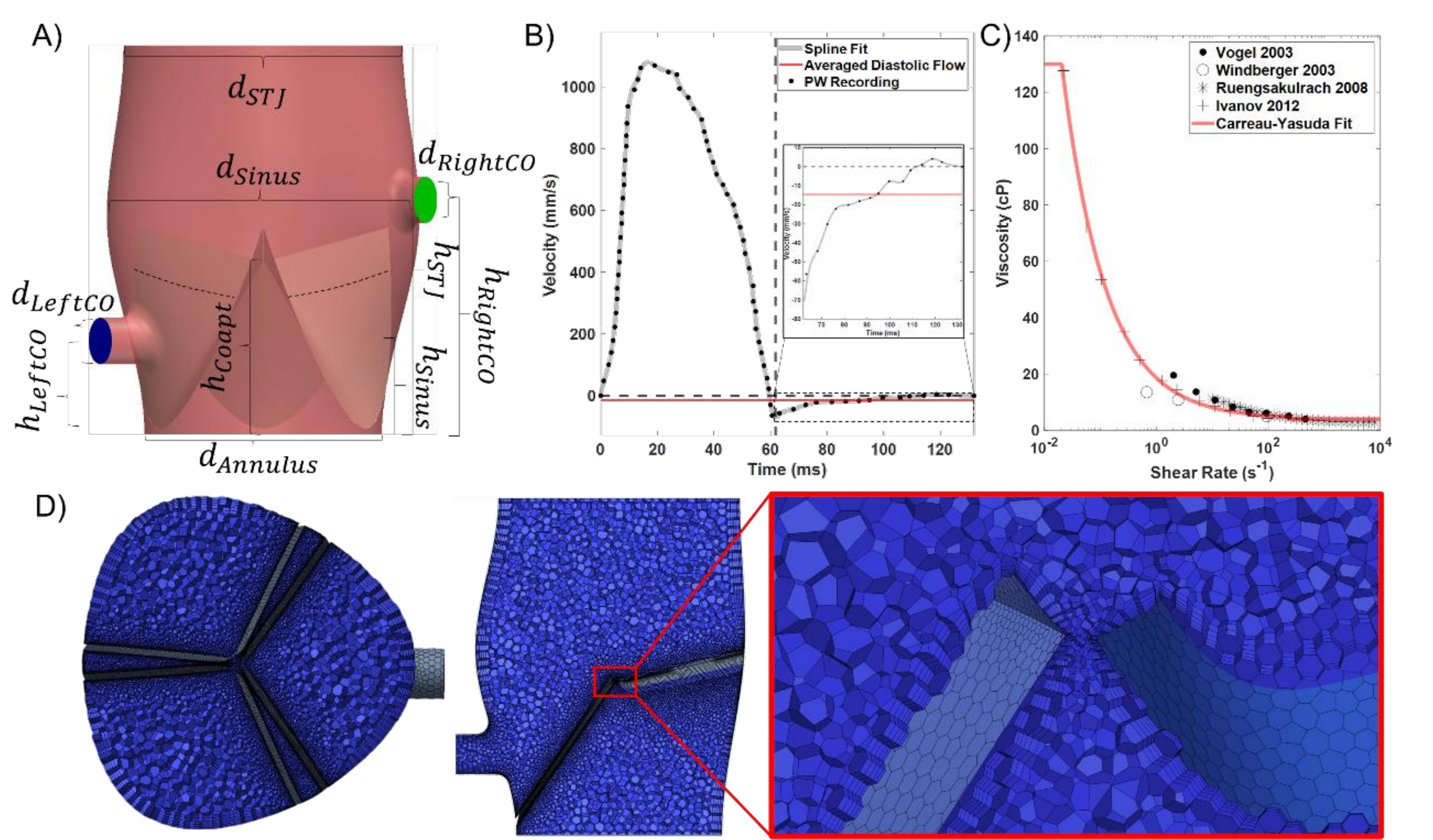 Figure 6-1: Mouse aortic valve model